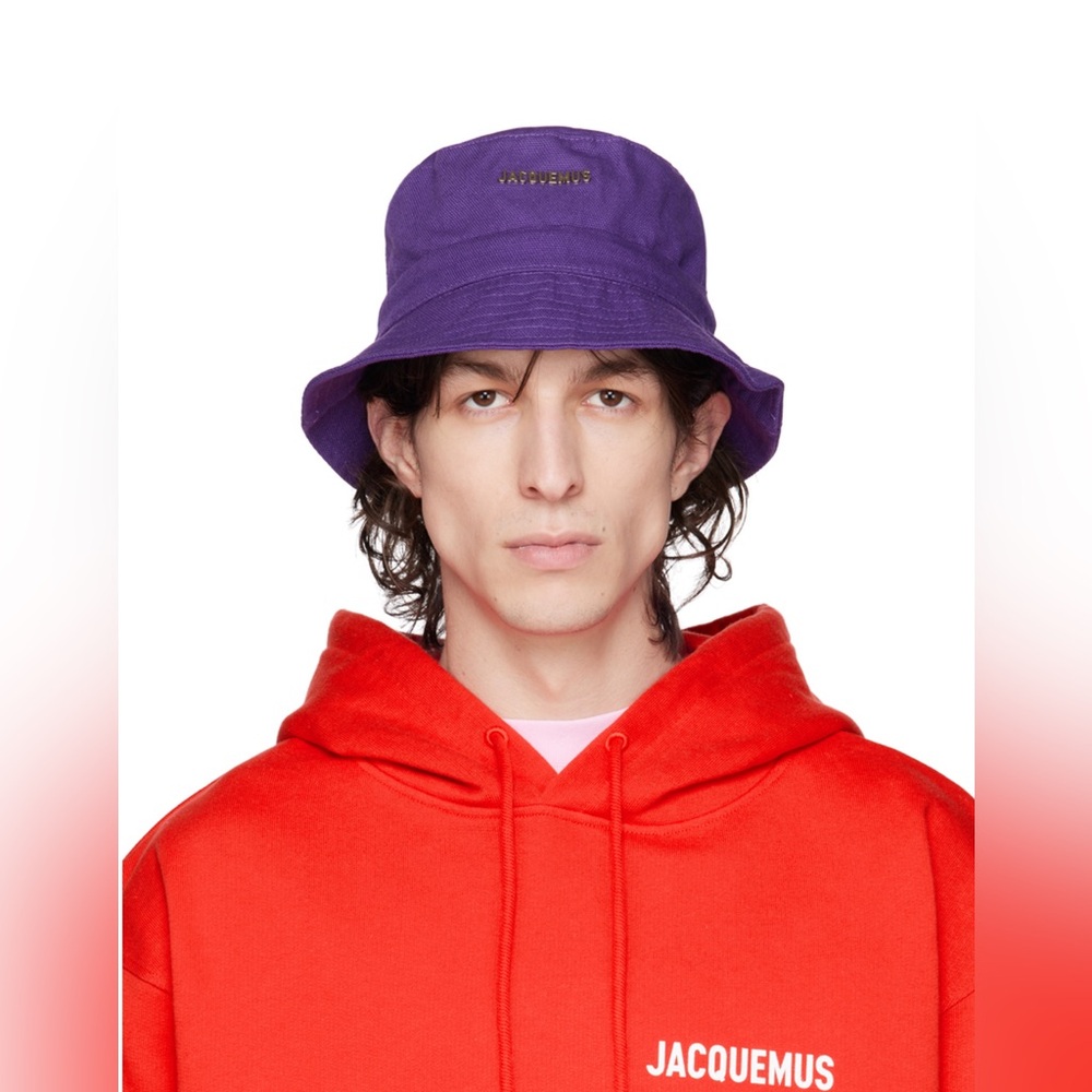 Jacquemus unisex purple bucket hat